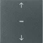 HAGER BOCCHIOTTI - Copertura con simbolo frecce x modulo sensore a tasti singolo, S.x/B.x antracite 80961285