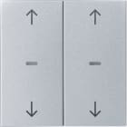HAGER BOCCHIOTTI - Copertura doppia + simb. frecce x modulo sensore a tasti singolo, S.x/B.x allum. 80961383
