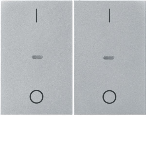 HAGER BOCCHIOTTI - COPRITAST.DOPP+''0-1'' X MOD SING.K.X ALU 80962371