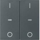 HAGER BOCCHIOTTI - COPRTAST.DOPP+''0-1'' X MOD SING.SX/BX ALU