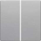 HAGER BOCCHIOTTI - Modulo pulsante doppio Berker Q.1/Q.3 alu velluto, verniciato 85142124