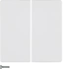 HAGER BOCCHIOTTI - Modulo pulsante doppio Berker Q.1/Q.3 bianco polare velluto