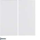 HAGER BOCCHIOTTI - Modulo pulsante doppio Berker S.1/B.3/B.7 bianco polare opaco