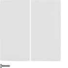 HAGER BOCCHIOTTI - Modulo pulsante doppio Berker S.1/B.3/B.7 bianco polare lucido