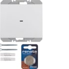 HAGER BOCCHIOTTI - Radiotrasmettitore KNX da muro singolo piatto quicklink K.1 bianco polare lucido 85655279