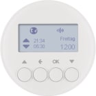 HAGER BOCCHIOTTI - Orologio radio KNX x venez. QLink Serie R1/R3/1930/Classic bianco pol. luc.