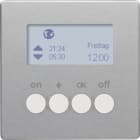 HAGER BOCCHIOTTI - Orologio radio KNX quicklink Berker Q.1/Q.3 alu velluto, verniciato