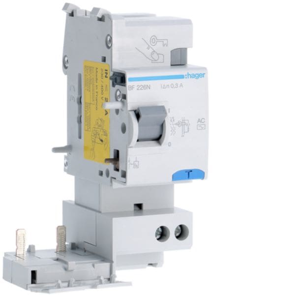 HAGER BOCCHIOTTI - Blocco differenziale 2P ?25A tipo AC 300mA 2M BF226N