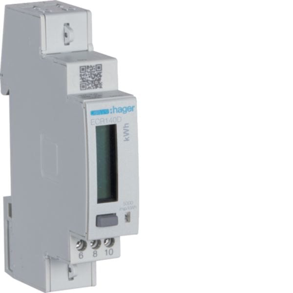 HAGER BOCCHIOTTI - Contatore monofase diretto 40 A Modbus RTU MID 1M
