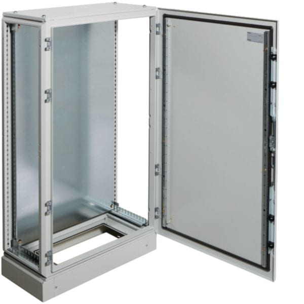 HAGER BOCCHIOTTI - Armadio porta cieca con piastra inserimento frontale H1400 L800 P400 FK FK094