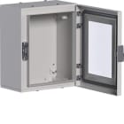 HAGER BOCCHIOTTI - Quadro in lamiera a parete con porta trasparente H300 L250 P160 orion plus