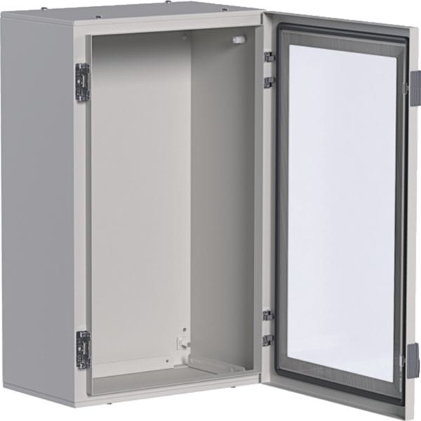 HAGER BOCCHIOTTI - Quadro in lamiera a parete con porta trasparente H650 L400 P250 orion plus