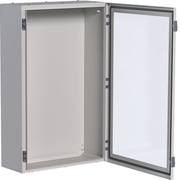 HAGER BOCCHIOTTI - Quadro in lamiera a parete con porta trasparente H950 L600 P250 orion plus FL175A