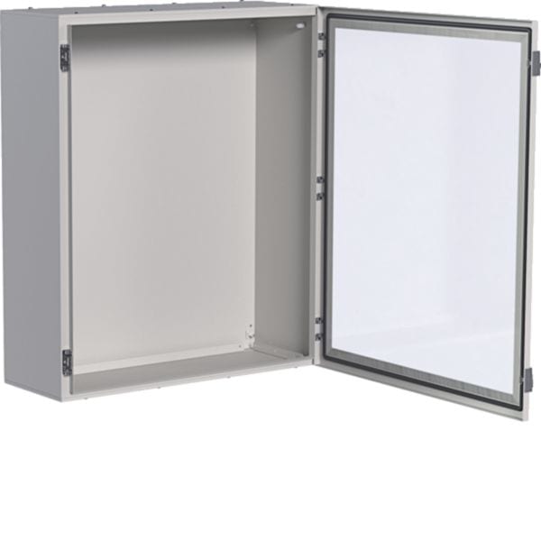 HAGER BOCCHIOTTI - Quadro in lamiera a parete con porta trasparente H950 L800 P300 orion plus