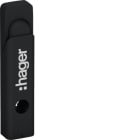 HAGER BOCCHIOTTI - Maniglia rotativa piombabile quadro evo FZ537