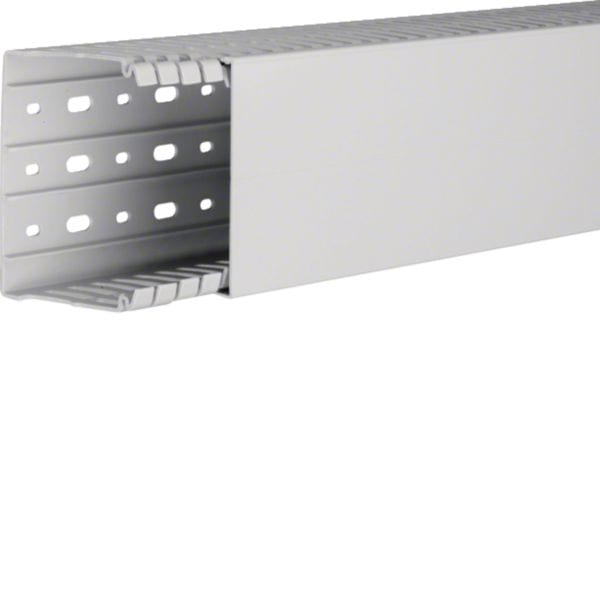 HAGER BOCCHIOTTI - Canaletta per cablaggio Halogen Free 100x80 linea HA7 grigio chiaro