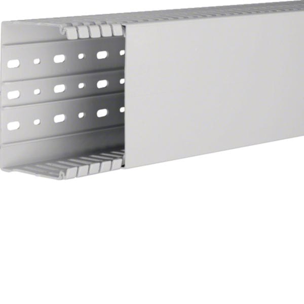HAGER BOCCHIOTTI - Canaletta per cablaggio Halogen Free 120x80 linea HA7 grigio chiaro