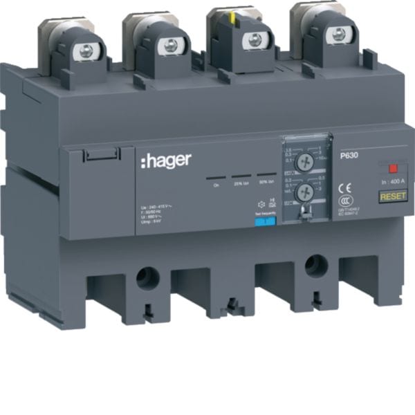 HAGER BOCCHIOTTI - Blocco differenziale h3+ x/P630 4P 400A Idn regolabile