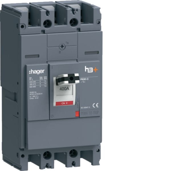 HAGER BOCCHIOTTI - Interruttore manovra sezionatore h3+ P630 3P 400A HCW400AR