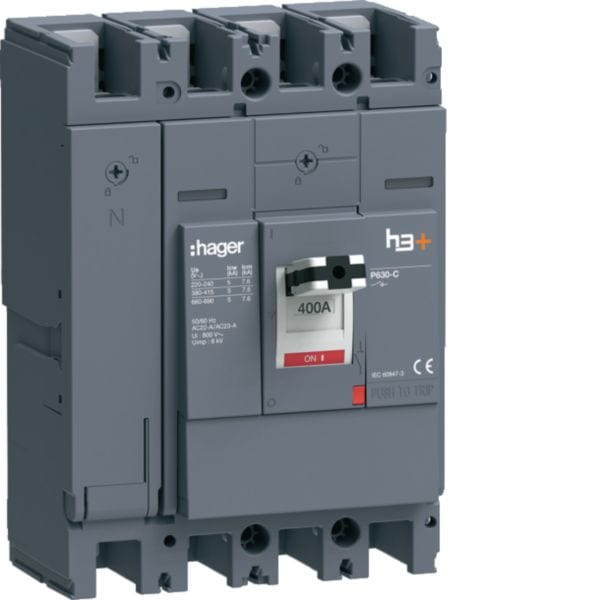 HAGER BOCCHIOTTI - Interruttore manovra sezionatore h3+ P630 4P 400A