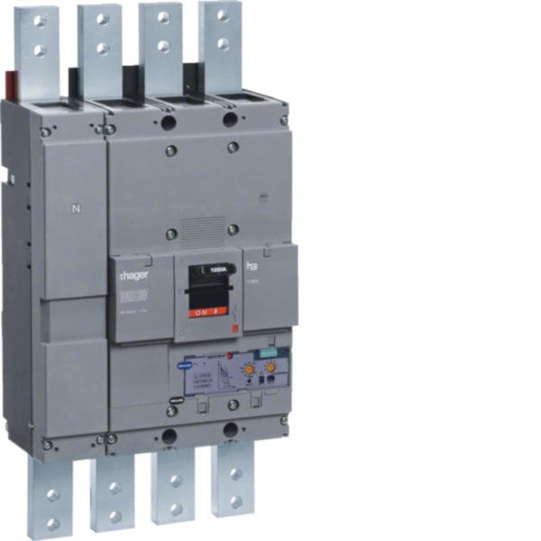 HAGER BOCCHIOTTI - Interruttore automatico scatolato h3 h1600 LSI 4P 70kA 1600A