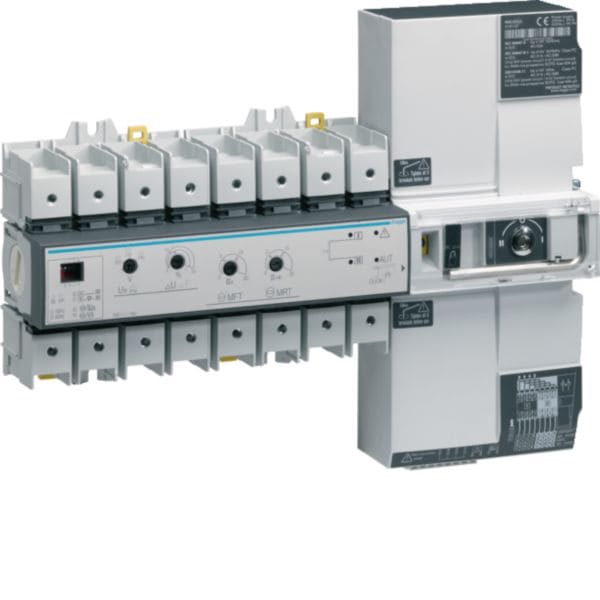 HAGER BOCCHIOTTI - Commutatore manovra motorizzato, modulo trasferimento automatico 4P 160A 18.5M HIC416A