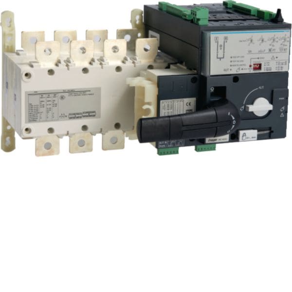 HAGER BOCCHIOTTI - Commutatore manovra motorizzato modulo trasferimento automatico 4P 400A 230V AC HIC440G