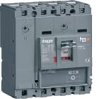 HAGER BOCCHIOTTI - Interruttore automatico scatolato h3+ P160 solo magnetico 4P 50kA 125A