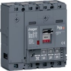 HAGER BOCCHIOTTI - Interruttore automatico scatolato h3+ P160 LSI 4P 50kA 160A neutro regolabile