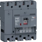 HAGER BOCCHIOTTI - Interruttore automatico scatolato h3+ P250 LSI 4P 50kA 100A neutro regolabile