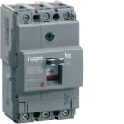 HAGER BOCCHIOTTI - Interruttore automatico scatolato h3 x160 TM 3P 40kA 100A