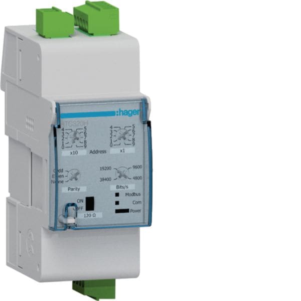 HAGER BOCCHIOTTI - Modulo comunicazione modbus con input/output per h3+ P160, P250, P630 Energy