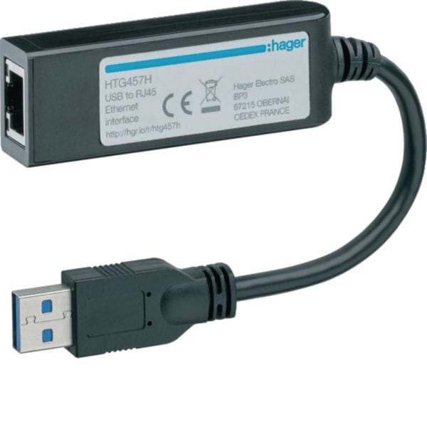 HAGER BOCCHIOTTI - CONVERTITORE USB-ETHERNET HTG457H