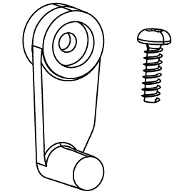 HAGER BOCCHIOTTI - Estensione per leva sgancio per interruttore hw+ HW1 per interblocco meccanico HWW221HSP