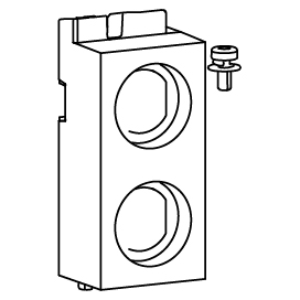 HAGER BOCCHIOTTI - Supporto per blocchi a chiave per interruttore aperto hw+ HW1 HWW516HSP