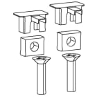 HAGER BOCCHIOTTI - Kit 4 viti di fissaggio per camera estinzione arco per interruttore hw+ HW1 HWW596HSP