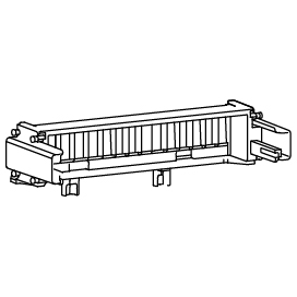 HAGER BOCCHIOTTI - Interfaccia di connessione per interruttore aperto hw+ HW1 versione estraibile HWW610HSP