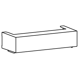 HAGER BOCCHIOTTI - Coperchio per interfaccia di connessione per interruttore hw+ HW1 estraibile HWW613HSP