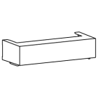 HAGER BOCCHIOTTI - Coperchio per interfaccia di connessione per interruttore hw+ HW1 estraibile HWW613HSP