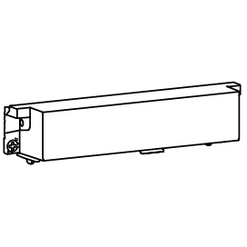 HAGER BOCCHIOTTI - Interfaccia di connessione + coperchio per interruttore hw+ HW1 fisso HWW616HSP