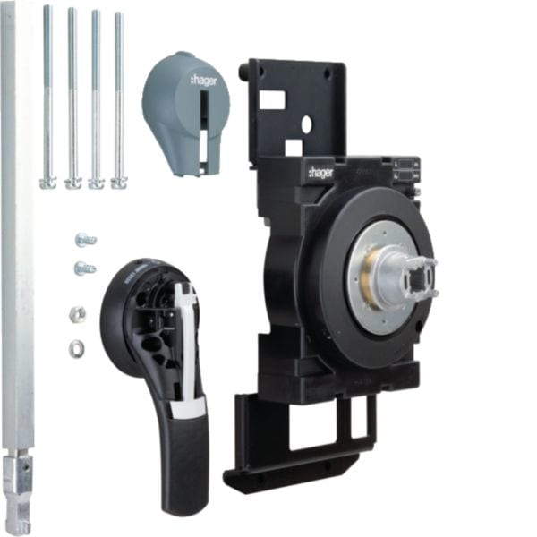 HAGER BOCCHIOTTI - Manovra rotativa rinviata L320mm per interruttore scatolato h3 h1600