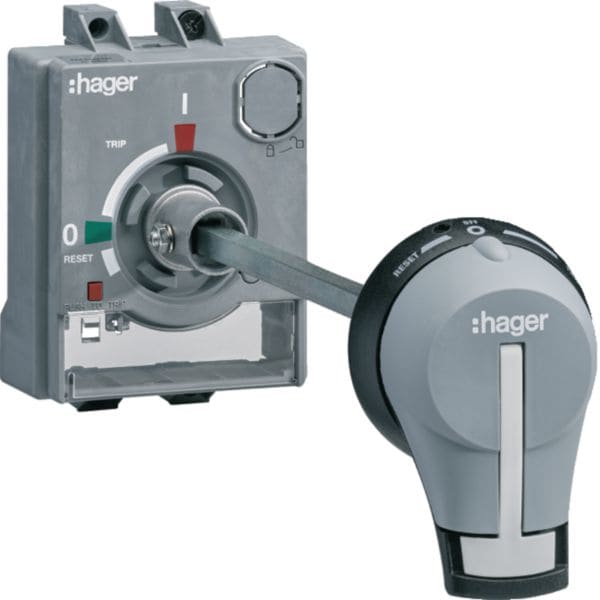 HAGER BOCCHIOTTI - Manovra rotativa rinviata L200mm per interruttore scatolato h3+ P160 HXS031H