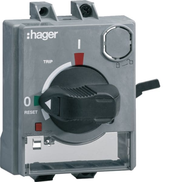 HAGER BOCCHIOTTI - Manovra rotativa diretta con blocco porta per interruttore scatolato h3+ P160 HXS032H