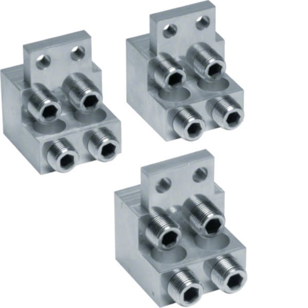 HAGER BOCCHIOTTI - Kit 3 morsetti per cavi Cu/Al 4x95–240 mm² per interruttore h3 h1000 3P 630-800A