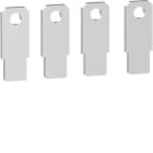 HAGER BOCCHIOTTI - Kit 4 attacchi anteriori dritti a morsetto per interruttore h3+ P160 4P