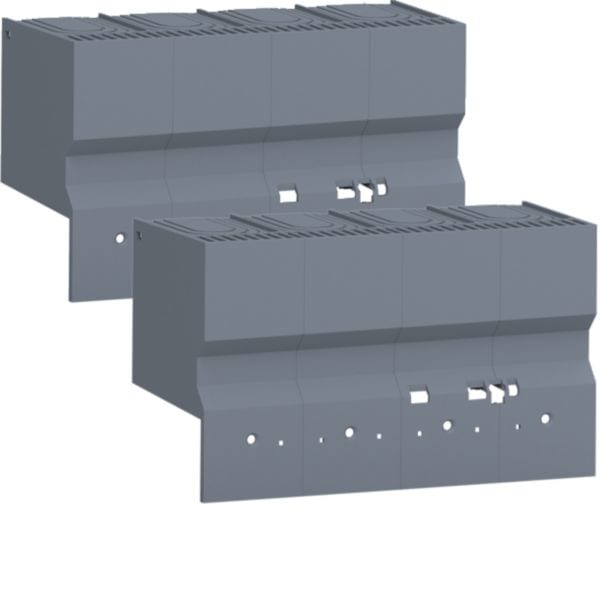 HAGER BOCCHIOTTI - Kit 2 calotte attacchi anteriori dritti per interruttore h3+ P250 4P