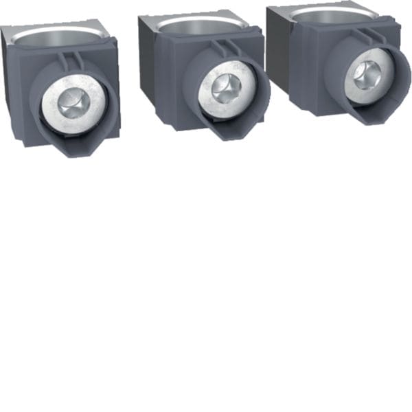 HAGER BOCCHIOTTI - Kit 3 morsetti per cavi Cu/Al 1x35–300 mm² per h3 x630, h3+ P630 3P