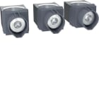 HAGER BOCCHIOTTI - Kit 3 morsetti per cavi Cu/Al 1x35–300 mm² per h3 x630, h3+ P630 3P HYW001H