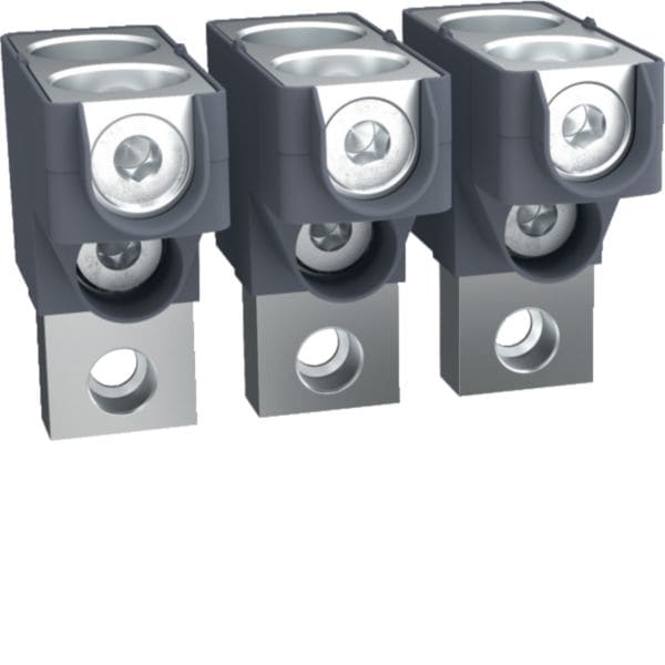 HAGER BOCCHIOTTI - Kit 3 morsetti per cavi Cu/Al 2x35–300 mm² per h3 x630, h3+ P630 3P