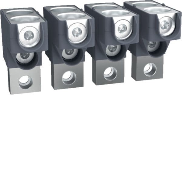 HAGER BOCCHIOTTI - Kit 4 morsetti per cavi Cu/Al 2x35–300 mm² per h3 x630, h3+ P630 4P